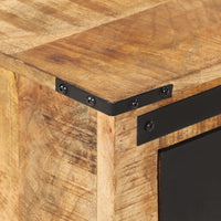 Comodino-Tavolino da notte 45x40x45 cm in Legno Massello di Mango