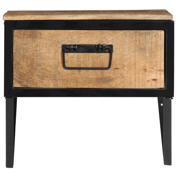 Comodino-Tavolino da notte 40x35x40 cm in Legno Massello di Mango 179263