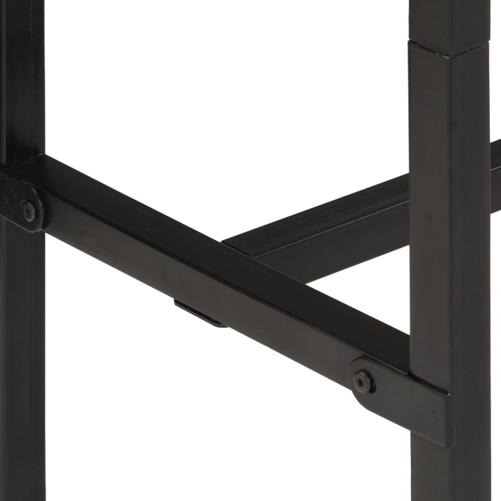 Tavolo da Bar 150x55x107 cm in Legno Grezzo Massello di Mango