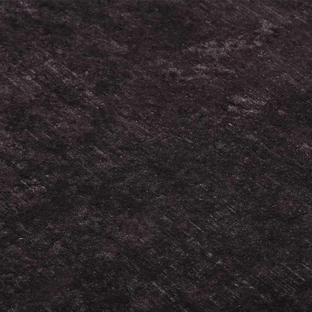 Tappeto Lavabile Nero e Oro 120x170 cm Antiscivolo 373982