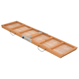 Rampa per Cani Grigia 120x30 cm in Legno Massello di Abete 172419