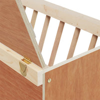 vidaXL Mangiatoia per Conigli 37x18,5x23 cm in Legno Massello di Abete