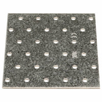 Piastre Forate 20 pz 2 mm 120x100 mm Acciaio Zincatocod mxl 83318
