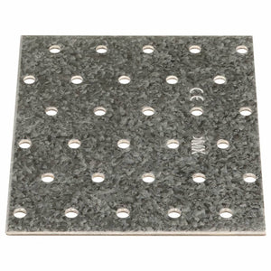 Piastre Forate 20 pz 2 mm 120x100 mm Acciaio Zincatocod mxl 83318