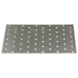 Piastre Forate 20 pz 2 mm 200x120 mm Acciaio Zincato 155548