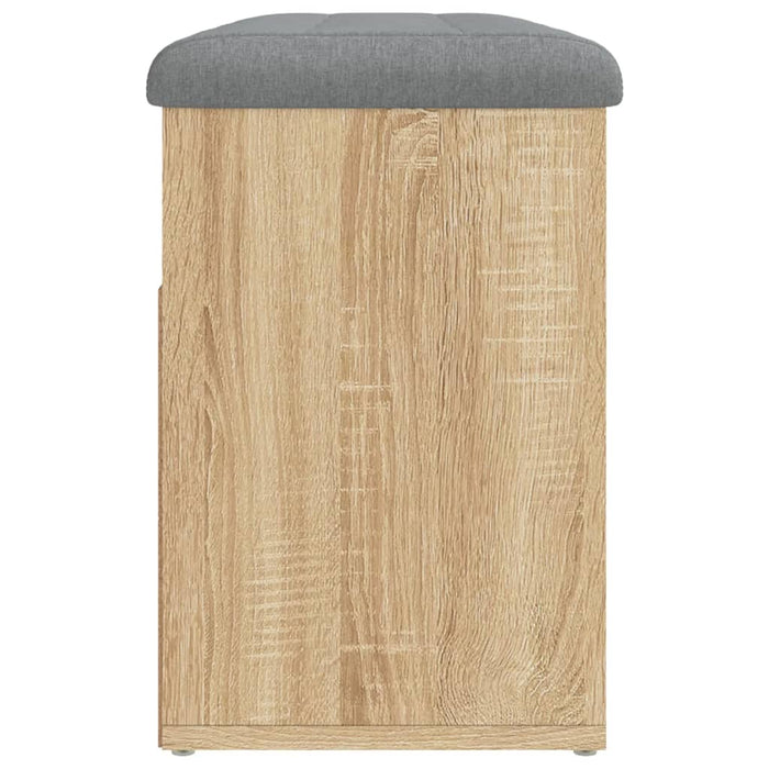 Panca Porta Scarpe Rovere Sonoma 82x32x45,5cm Legno Multistrato