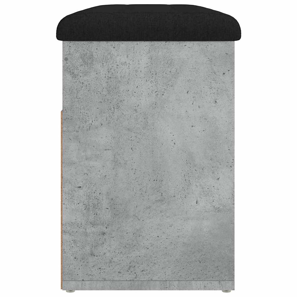 Panca per Scarpe Grigio Cemento 82x32x45,5cm Legno Multistrato 835029