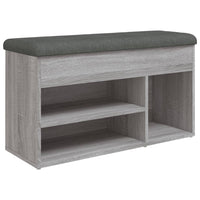 Panca Porta Scarpe Grigio Sonoma 82x32x45,5cm Legno Multistrato 835031