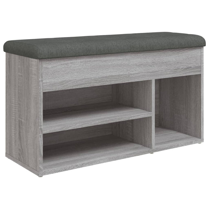 Panca Porta Scarpe Grigio Sonoma 82x32x45,5cm Legno Multistratocod mxl 85663