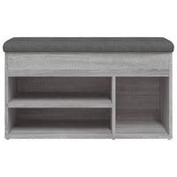 Panca Porta Scarpe Grigio Sonoma 82x32x45,5cm Legno Multistrato 835031