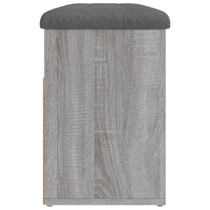 Panca Porta Scarpe Grigio Sonoma 82x32x45,5cm Legno Multistrato 835031