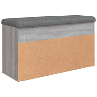 Panca Porta Scarpe Grigio Sonoma 82x32x45,5cm Legno Multistrato 835031