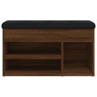 Panca per Scarpe Rovere Marrone 82x32x45,5 cm Legno Multistrato 835032