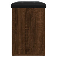 Panca per Scarpe Rovere Marrone 82x32x45,5 cm Legno Multistrato 835032