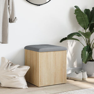 Panca Contenitore Rovere Sonoma 42x42x45 cm Legno Agglomerato 835035