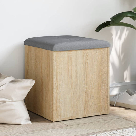 Panca Contenitore Rovere Sonoma 42x42x45 cm Legno Agglomerato 835035