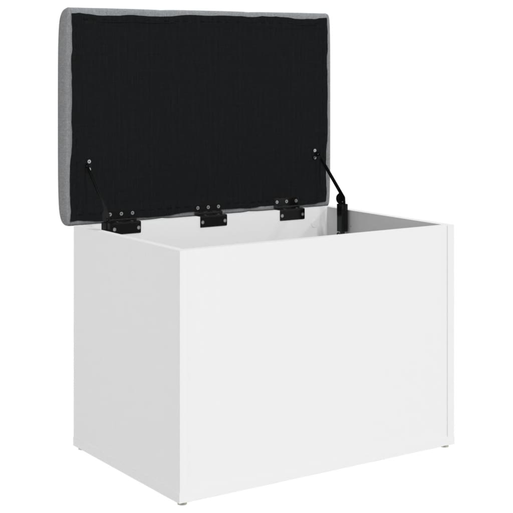 Panca contenitore bianca 62x42x45 cm in legno ingegnerizzato 835040