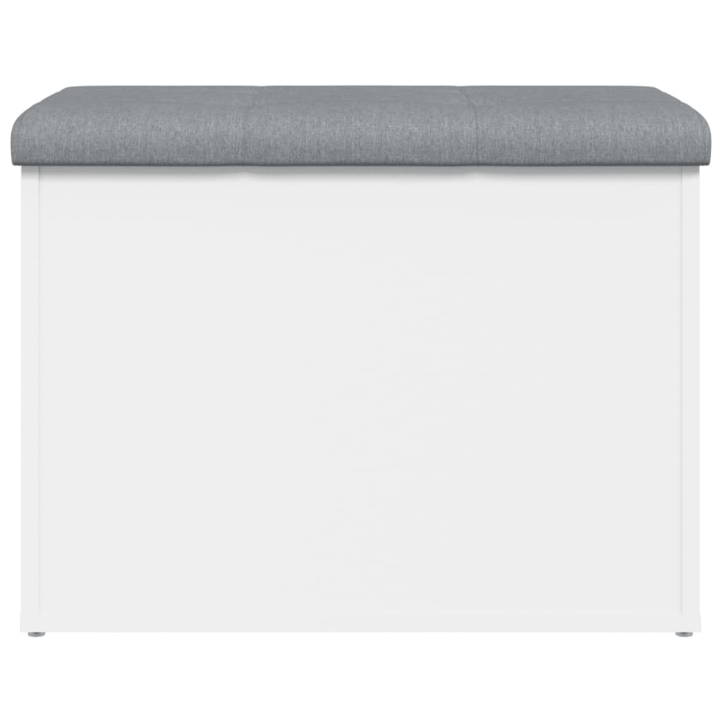 Panca contenitore bianca 62x42x45 cm in legno ingegnerizzato 835040