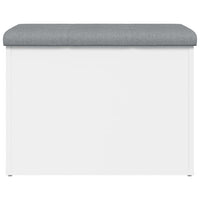 Panca contenitore bianca 62x42x45 cm in legno ingegnerizzato 835040