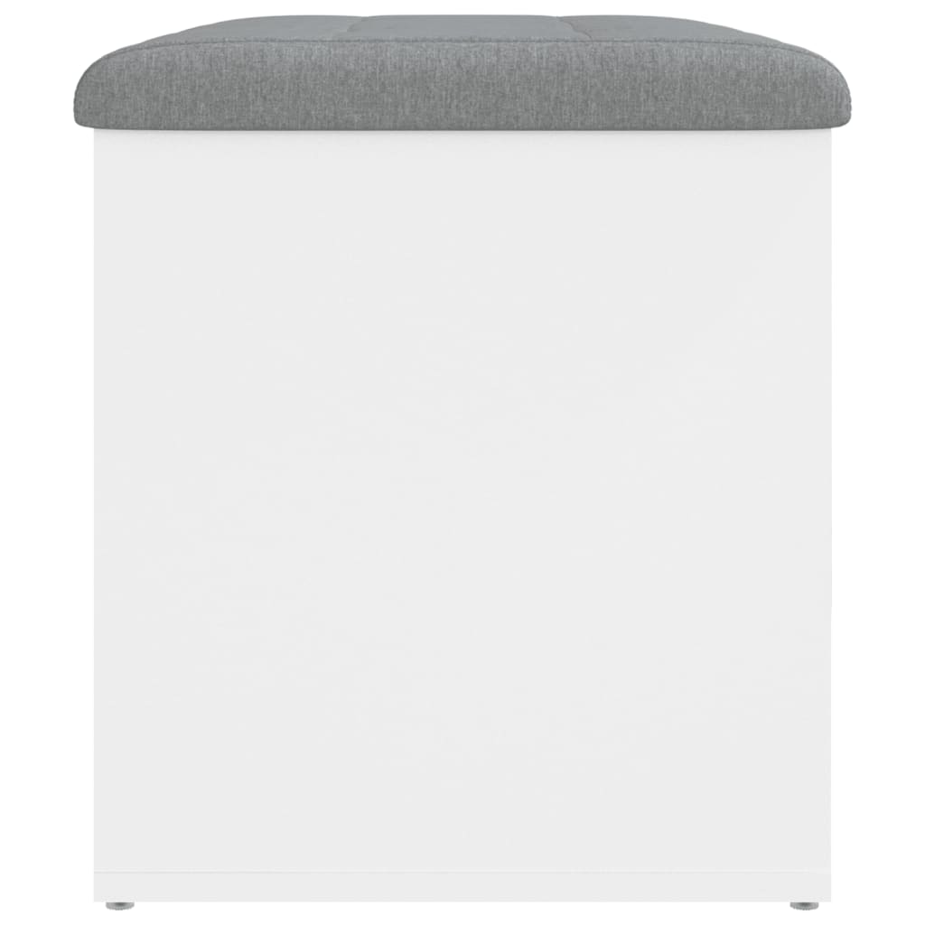 Panca contenitore bianca 62x42x45 cm in legno ingegnerizzato 835040