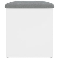 Panca contenitore bianca 62x42x45 cm in legno ingegnerizzato 835040