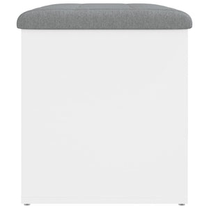 Panca contenitore bianca 62x42x45 cm in legno ingegnerizzato 835040