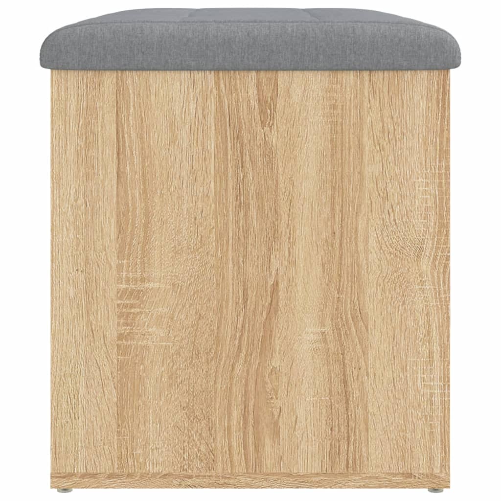 vidaXL Panca Portaoggetti Rovere Sonoma 62x42x45 cm Legno Multistrato