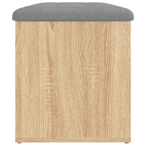 Panca contenitore in rovere Sonoma 82x42x45 cm in legno ingegnerizzato 835049