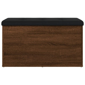 Panca Portaoggetti Rovere Marrone 82x42x45 cm Legno Multistrato 835053