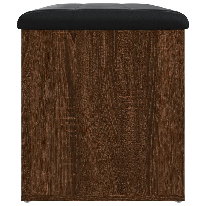 Panca Portaoggetti Rovere Marrone 82x42x45 cm Legno Multistrato 835053