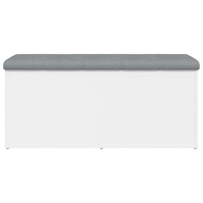 Panca contenitore bianca 102x42x45 cm in legno ingegnerizzato 835054