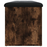 Panca Portaoggetti Rovere Fumo 102x42x45 cm Legno Multistrato