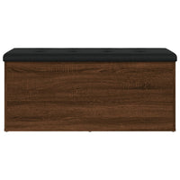 Panca Portaoggetti Rovere Marrone 102x42x45cm Legno Multistrato