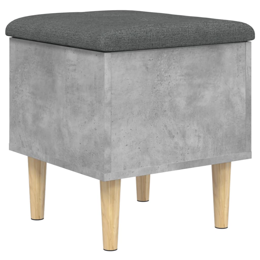 Panca Portaoggetti Grigio Cemento 42x42x46 cm Legno Multistratocod mxl 109647