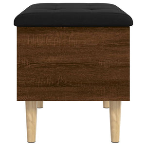 Panca Portaoggetti Rovere Marrone 62x42x46 cm Legno Multistrato