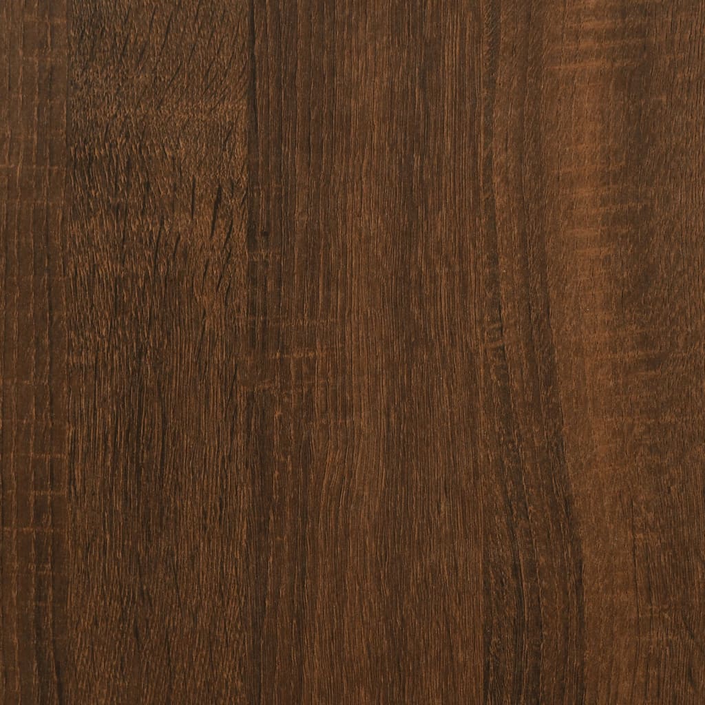 Panca Portaoggetti Rovere Marrone 62x42x46 cm Legno Multistrato