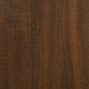 Panca Portaoggetti Rovere Marrone 62x42x46 cm Legno Multistrato