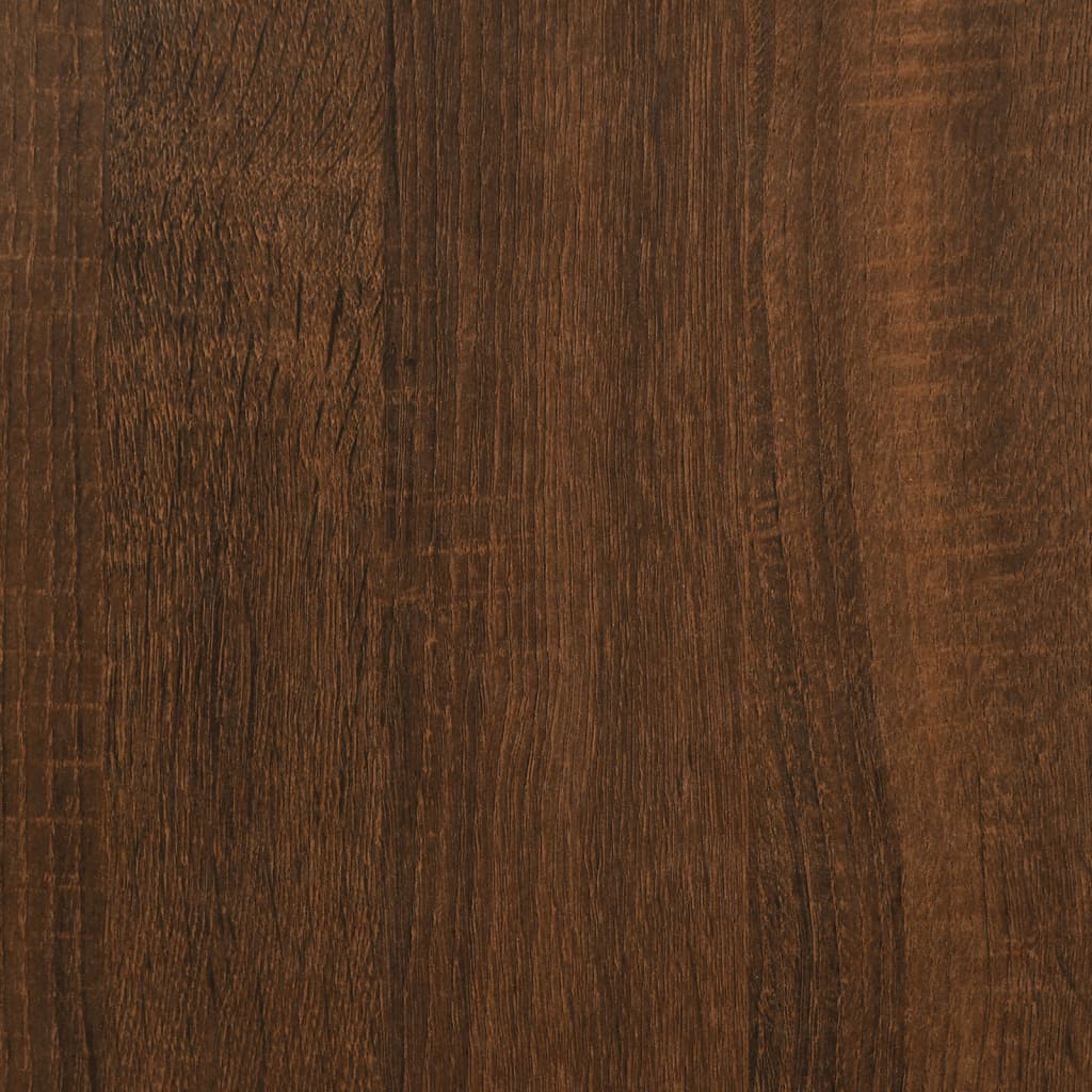 Panca Portaoggetti Rovere Marrone 102x42x46cm Legno Multistrato