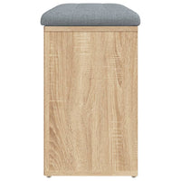 Panca Porta Scarpe Rovere Sonoma 82x32x50 cm Legno Multistrato