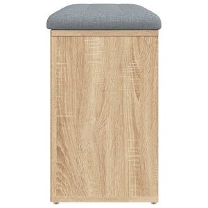 Panca Porta Scarpe Rovere Sonoma 82x32x50 cm Legno Multistrato