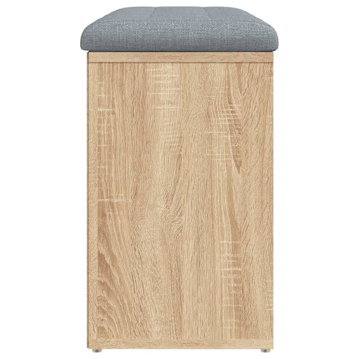 Panca Porta Scarpe Rovere Sonoma 82x32x50 cm Legno Multistrato