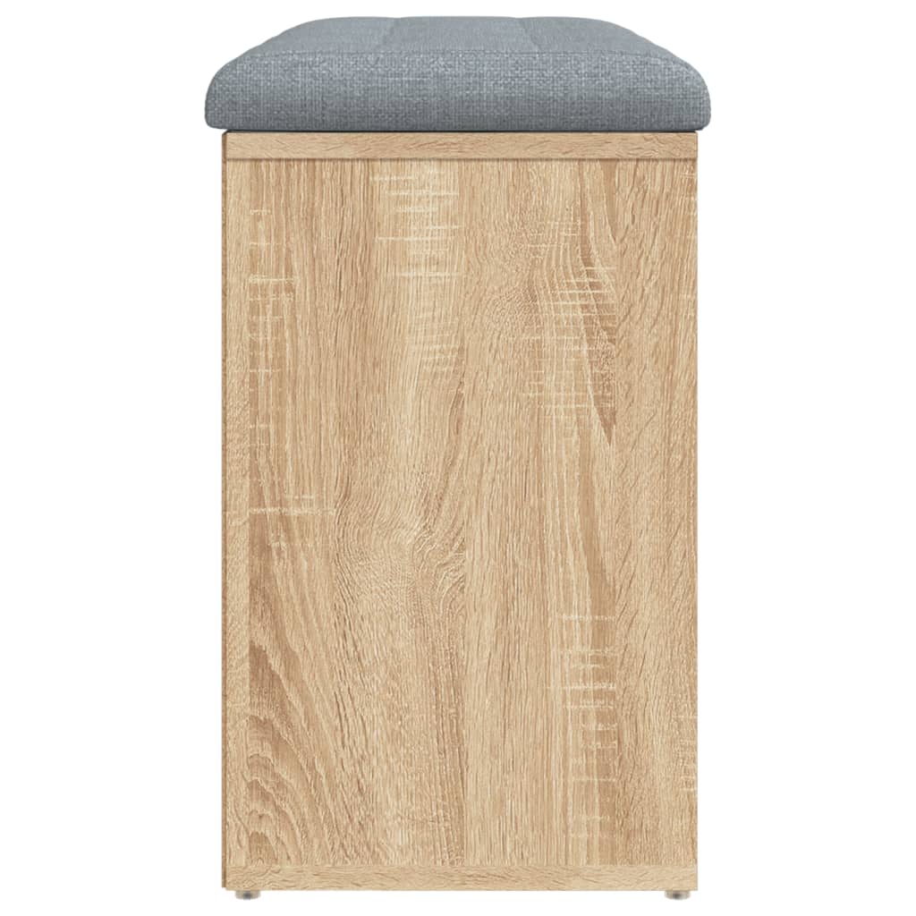 Panca Scarpiera Rovere Sonoma 82x32x50 cm Legno Agglomerato 835105