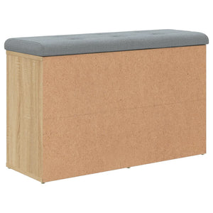 Panca Porta Scarpe Rovere Sonoma 82x32x50 cm Legno Multistrato