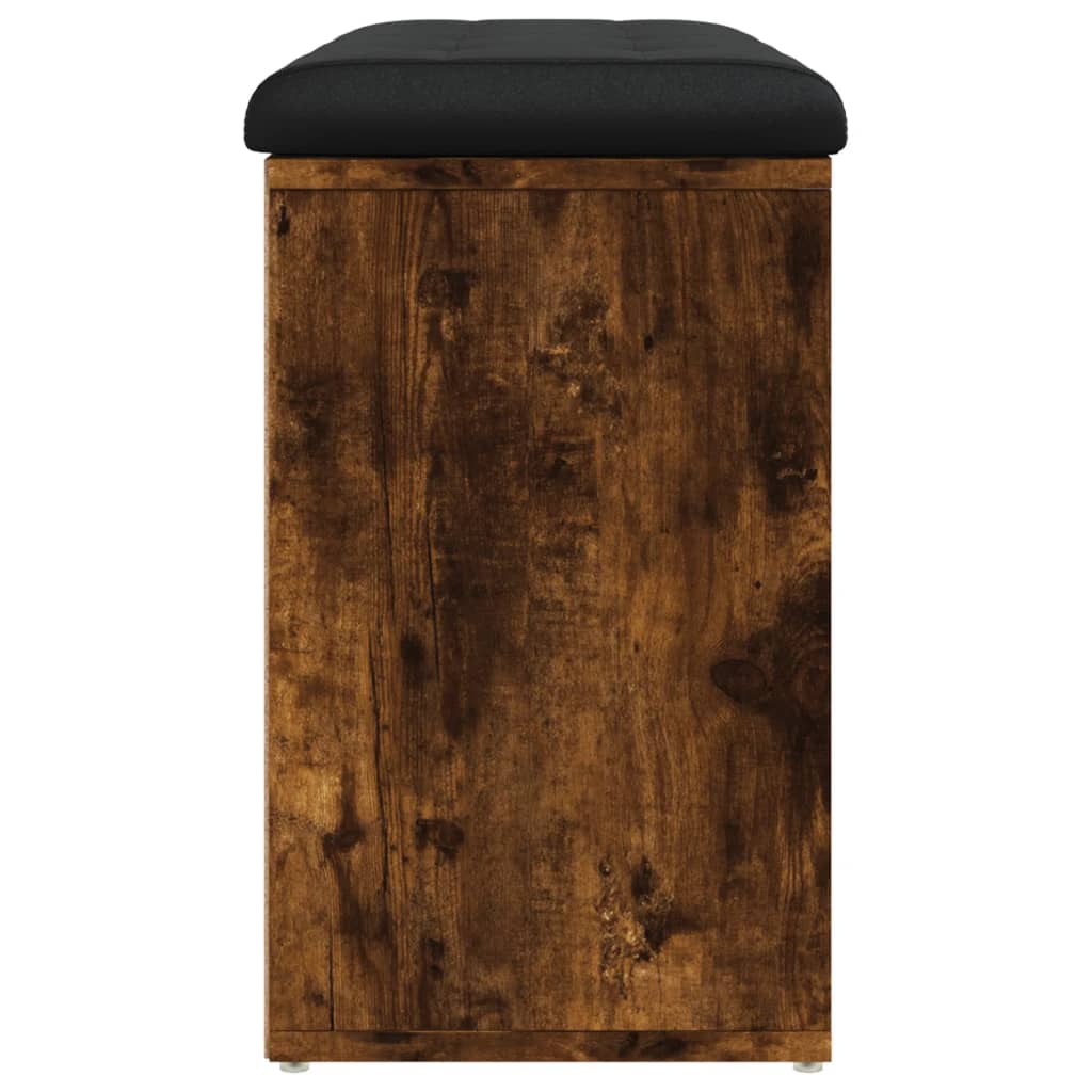 Panca Porta Scarpe Rovere Fumo 82x32x50 cm Legno Multistrato 835107