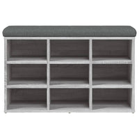 Panca Porta Scarpe Grigio Sonoma 82x32x50 cm Legno Multistrato 835108