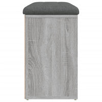 Panca Porta Scarpe Grigio Sonoma 82x32x50 cm Legno Multistrato 835108