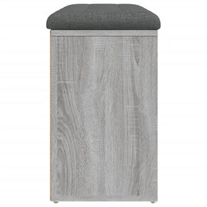 Panca Porta Scarpe Grigio Sonoma 82x32x50 cm Legno Multistrato 835108