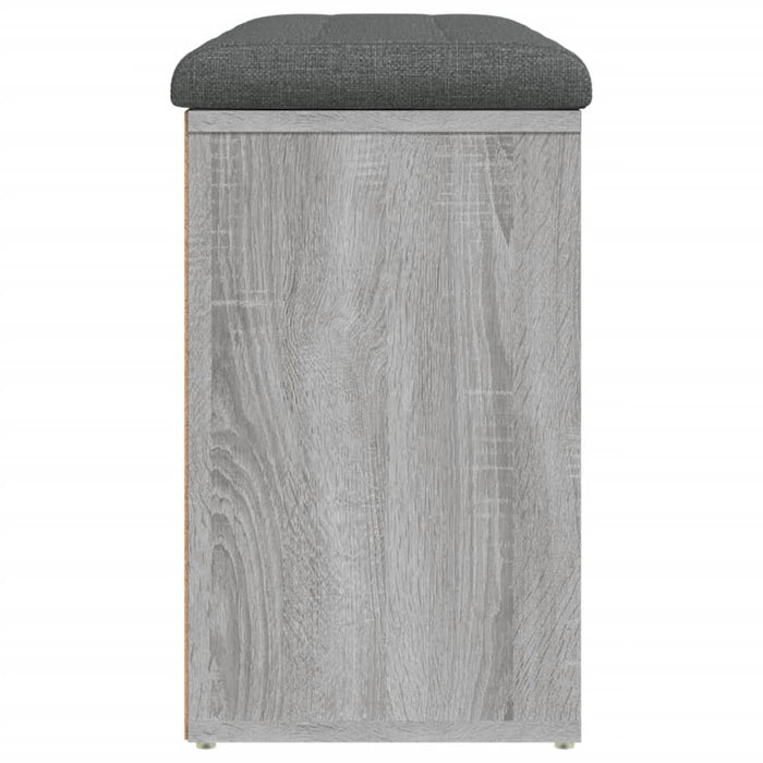 Panca Porta Scarpe Grigio Sonoma 82x32x50 cm Legno Multistrato 835108