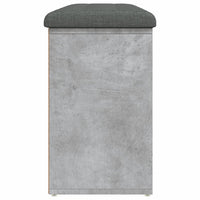 Panca Porta Scarpe Grigio Cemento 102x32x50cm Legno Multistrato 835113