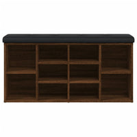 Panca Porta Scarpe Rovere Marrone 102x32x50cm Legno Multistrato 835116